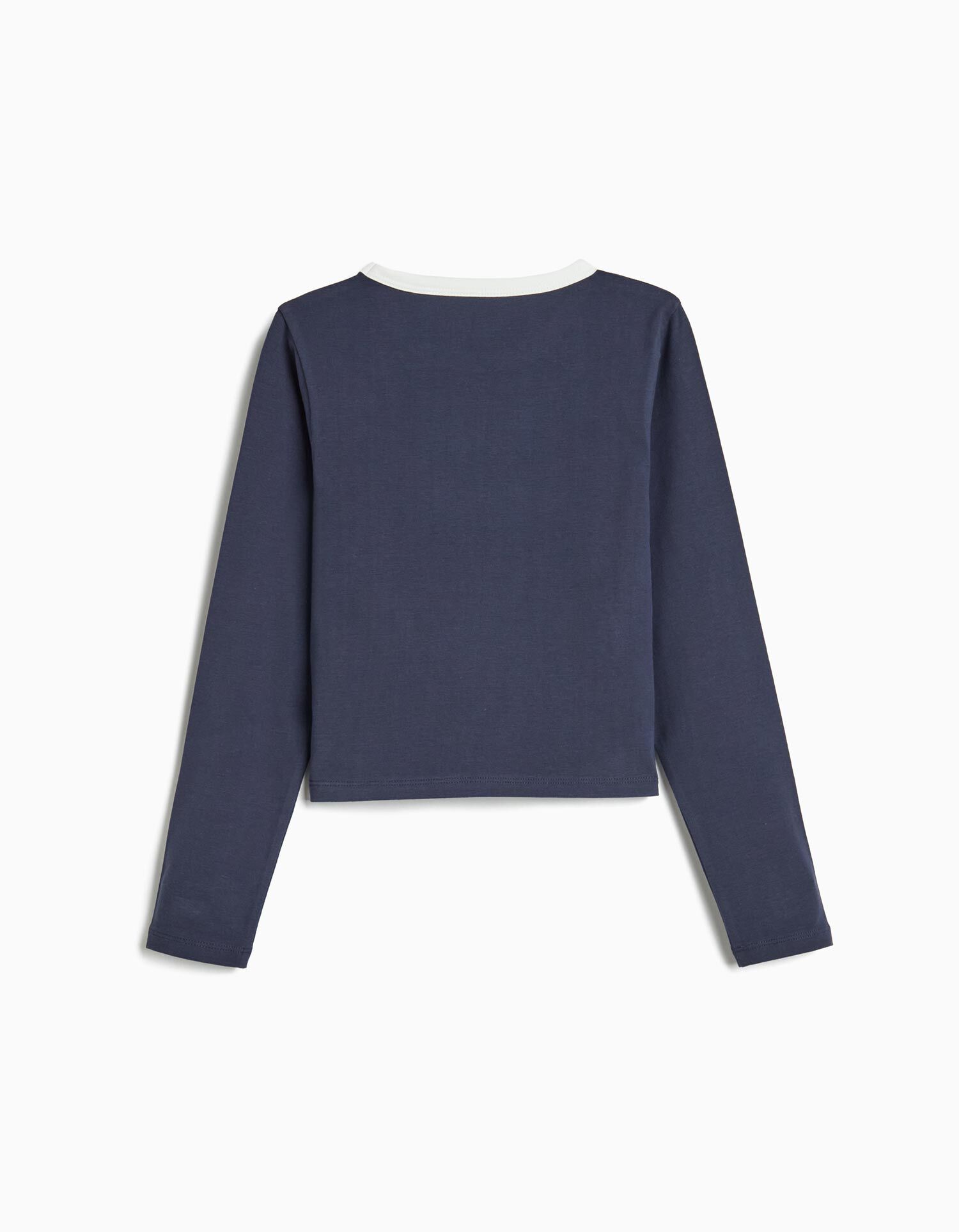 Comprar Online T-shirt de Manga Comprida, Menina, Azul Escuro