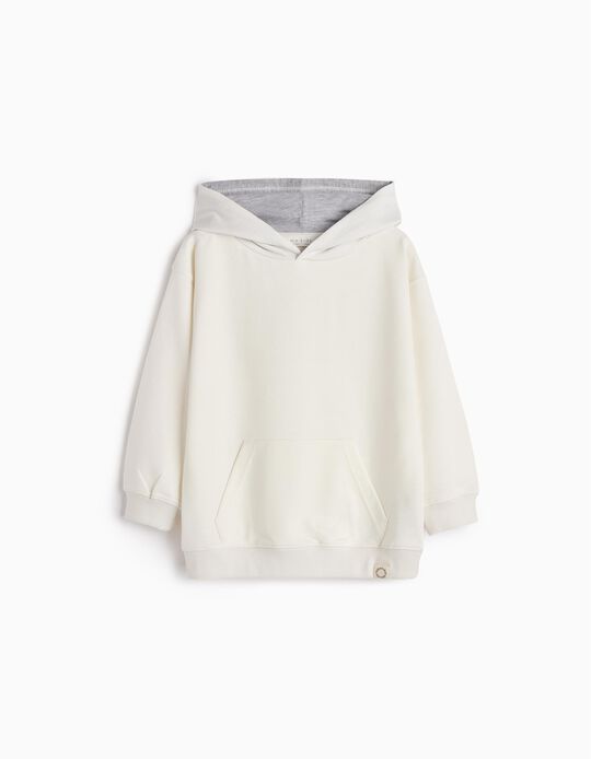 Comprar Online Sweatshirt com Capuz, Menino, Branco
