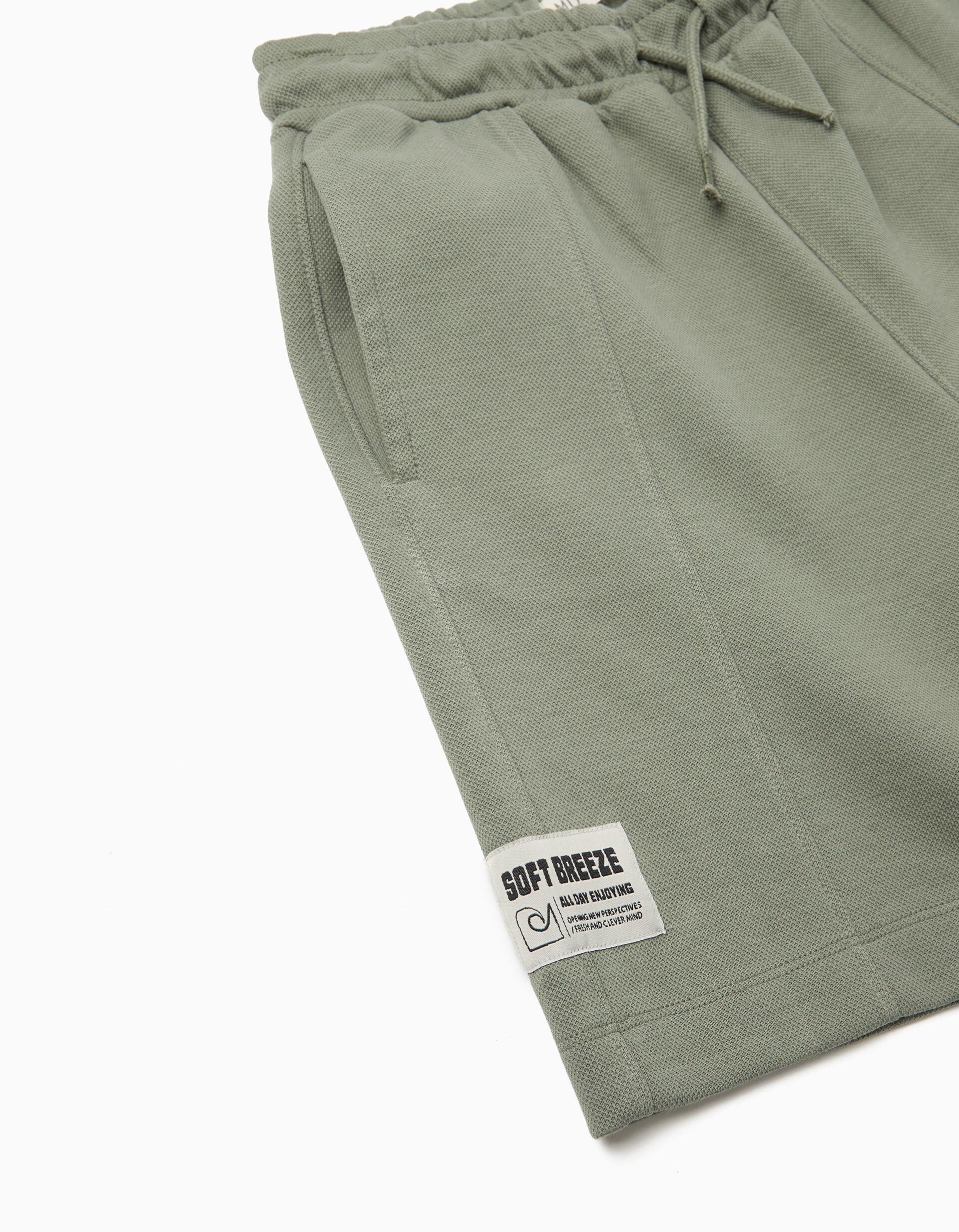 Comprar Online Cal&ccedil;&otilde;es Bermuda Texturizados, Menino, Verde Claro