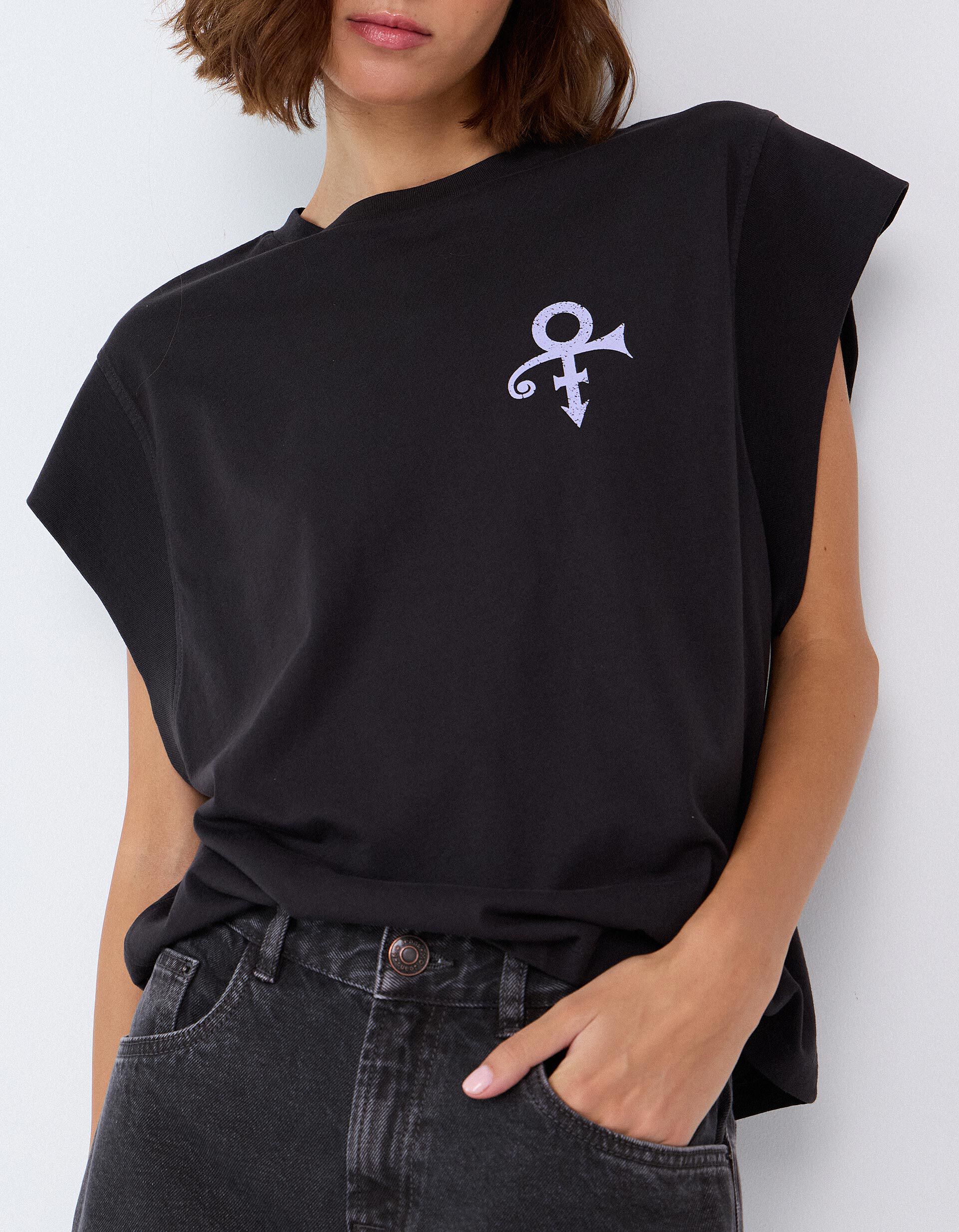 Comprar Online T-shirt 'Purple Rain', Mulher, Cinzento Escuro