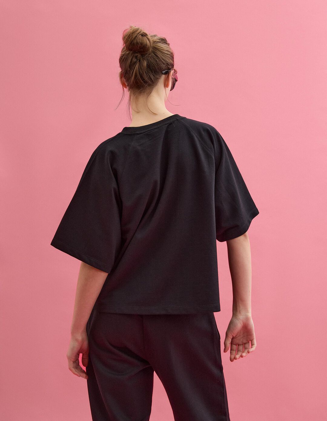 T-shirt, Mulher, Preto