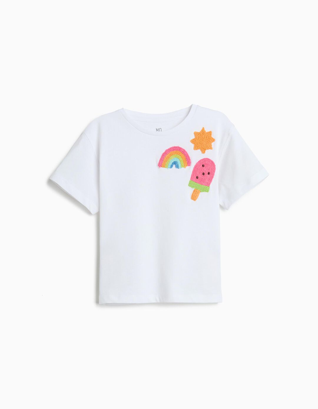 T-shirt, Menina, Branco