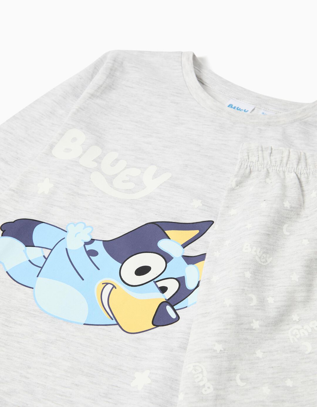 Pijama 'Bluey', Menina, Cinzento 