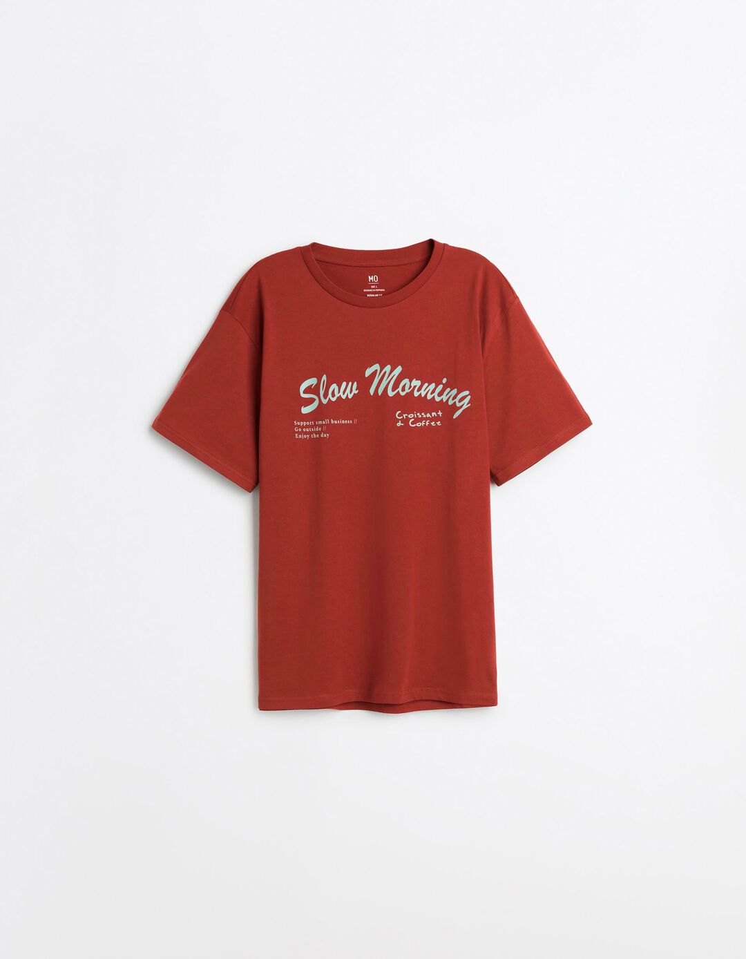T-shirt Jersey Estampado, Homem, Vermelho