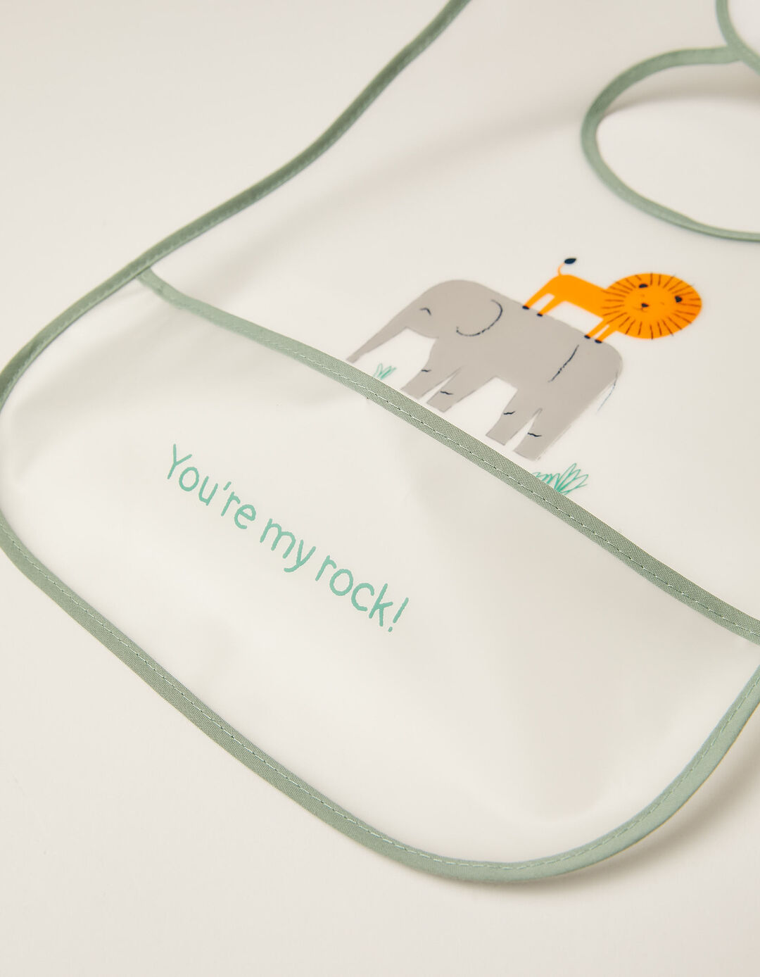 Pack 2 Babetes Impermeável Com Bolso Zy Baby Animais