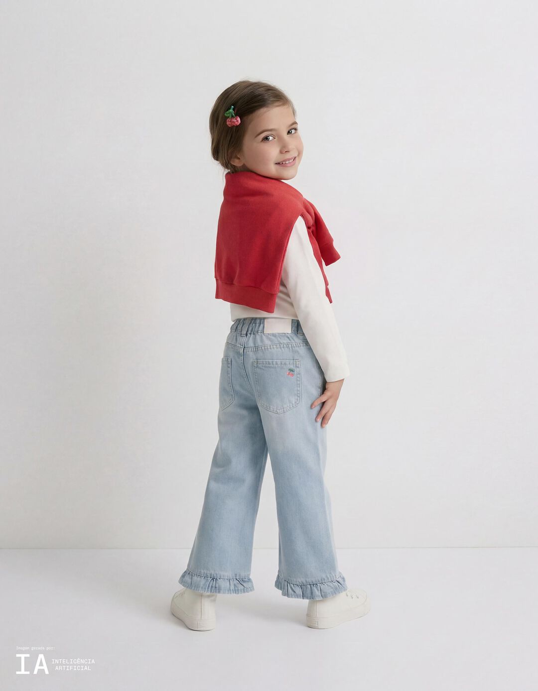 Cal&ccedil;as de Ganga 'Culotte', Menina, Azul Claro