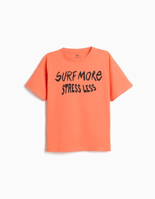 Comprar Online T-shirt Estampada, Menino, Laranja