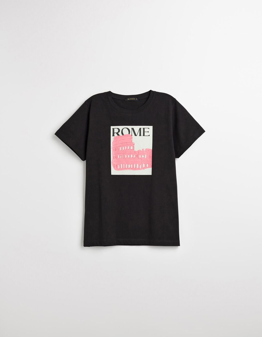 T-shirt Print, Mulher, Preto