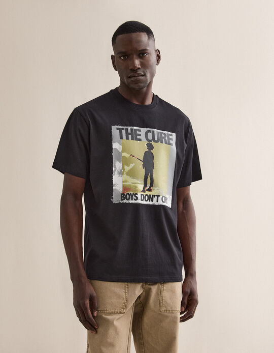Comprar Online T-shirt The Cure, Homem, Preto