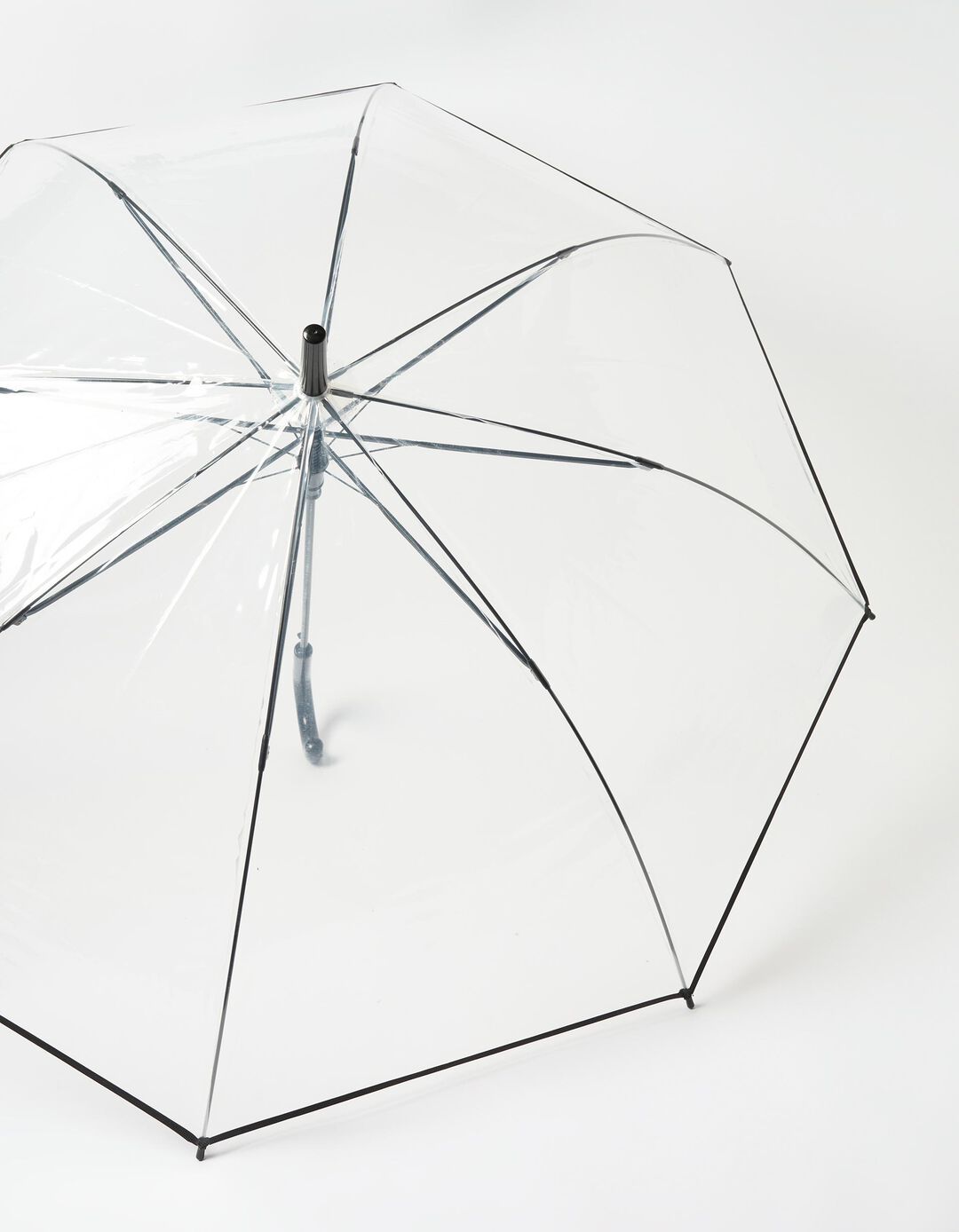 Guarda-chuva Transparente, Mulher, Preto