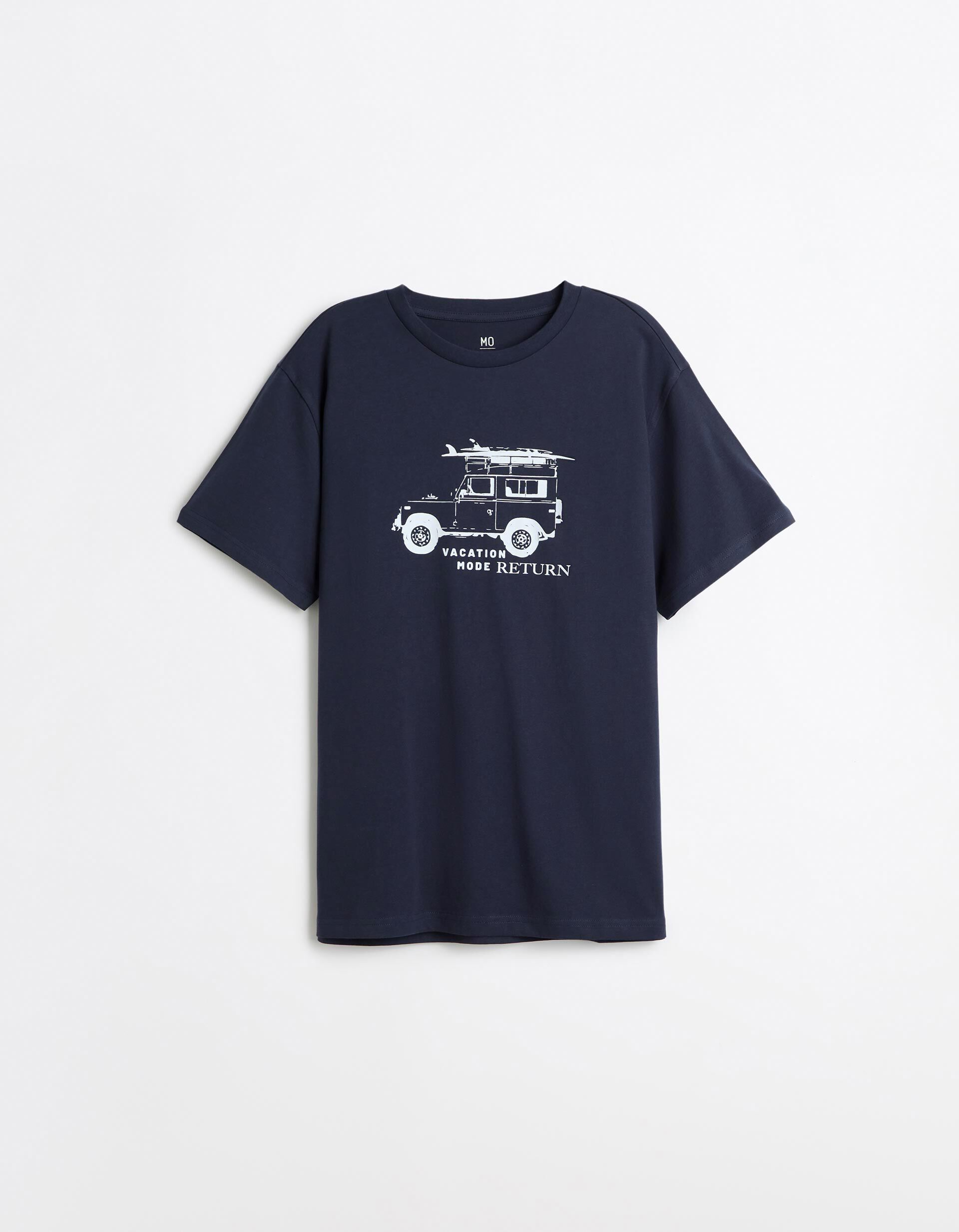 Comprar Online T-shirt Jersey Estampada, Homem, Azul Escuro