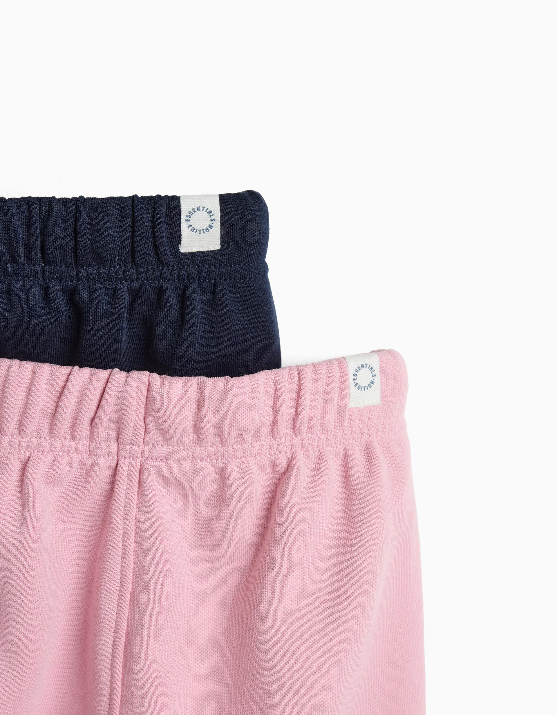 Comprar Online Pack 2 Joggings De Felpa, Menina, Azul Escuro
