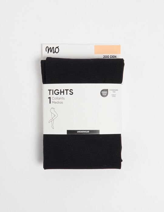 Comprar Online Collants Opacos 200 DEN, Mulher, Preto