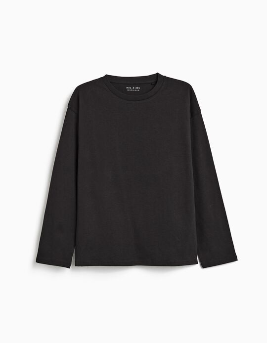 Comprar Online T-shirt Manga Comprida, Menino, Preto