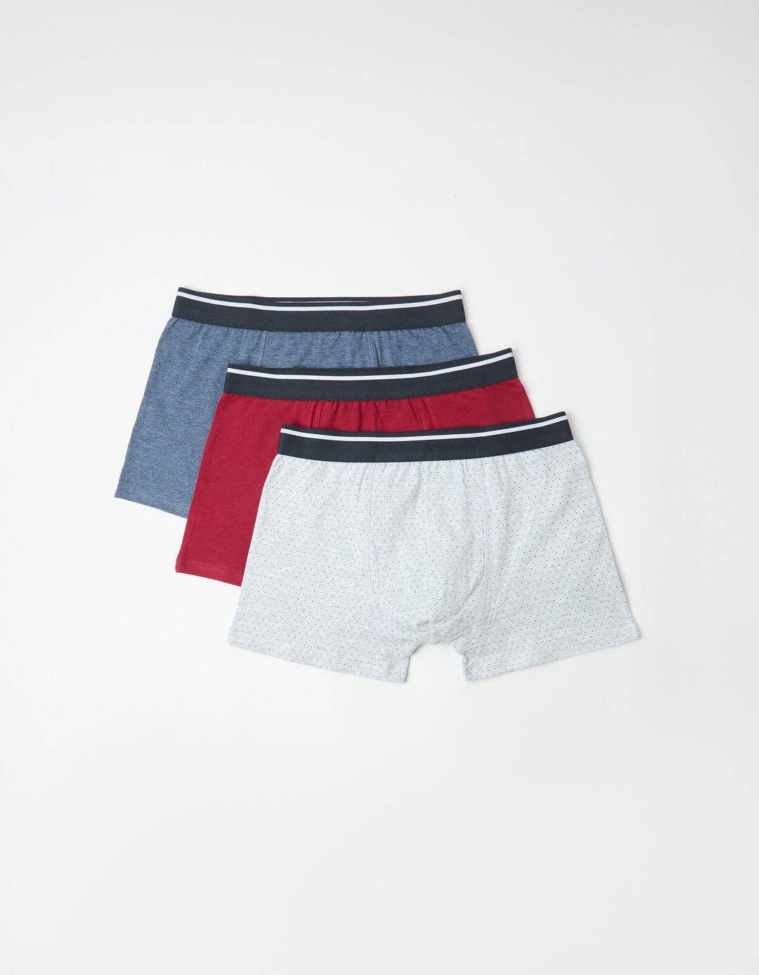 Pack 3 Boxers, Homem, Vermelho Escuro
