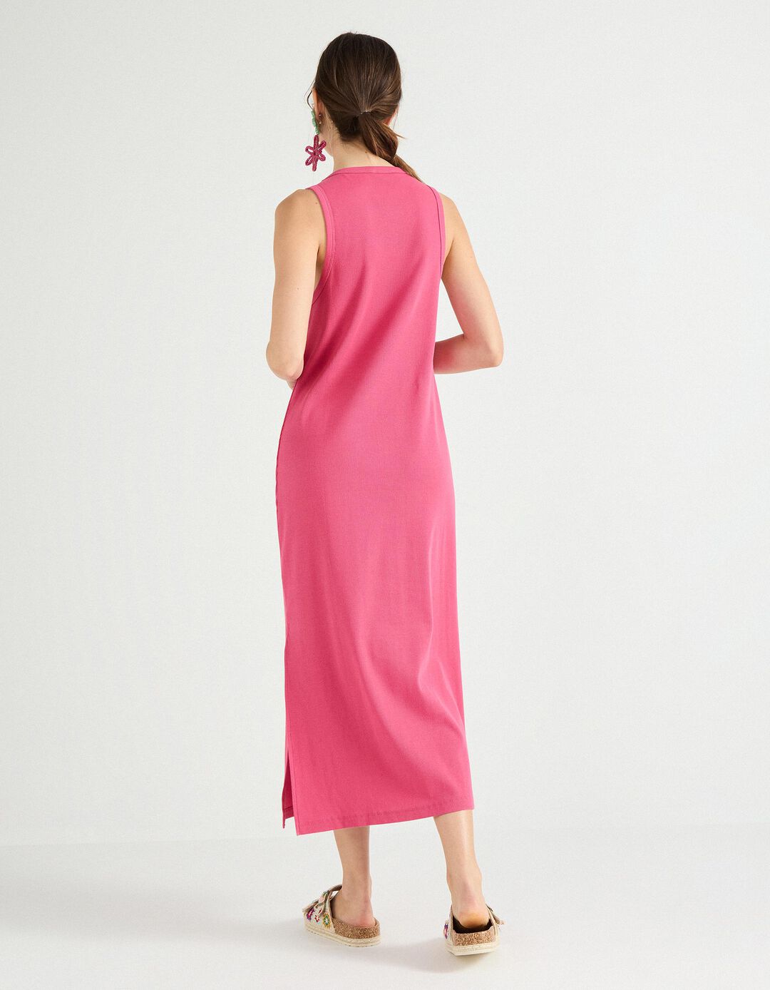 Vestido, Mulher, Rosa Escuro