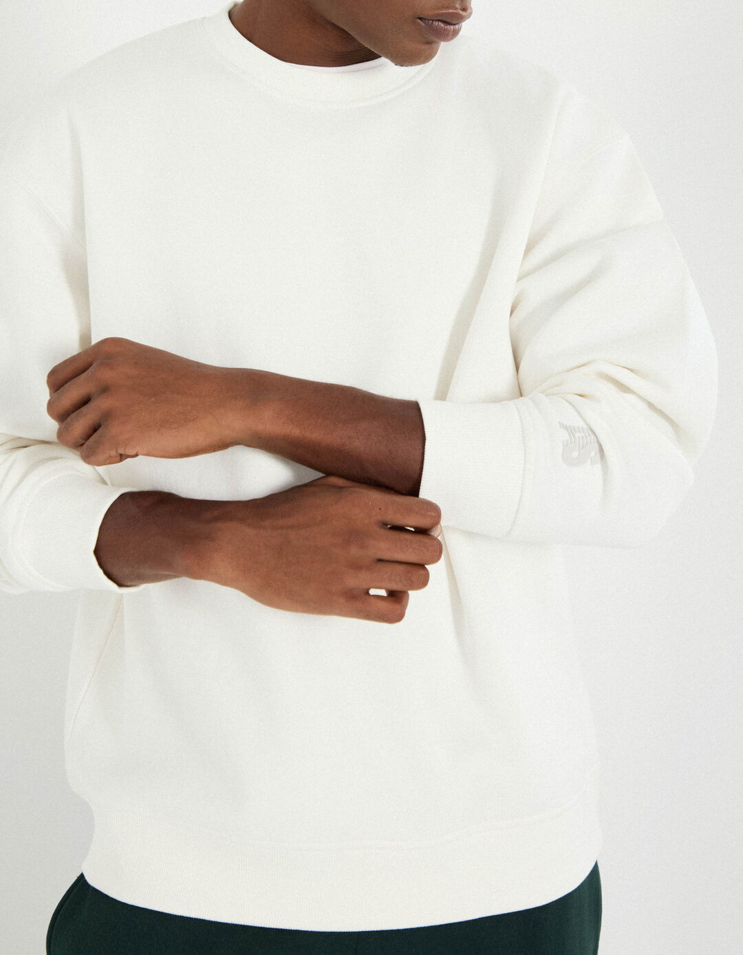 Sweatshirt de Felpa, Homem, Branco