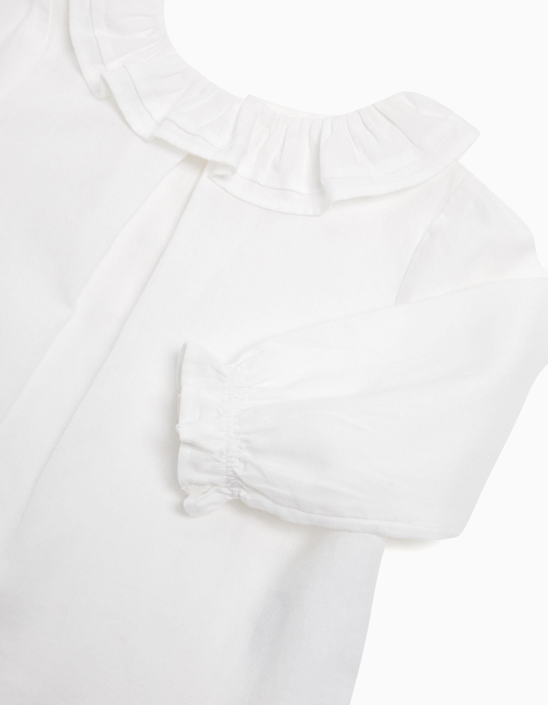 Comprar Online Blusa Sarja Folho, Menina, Branco