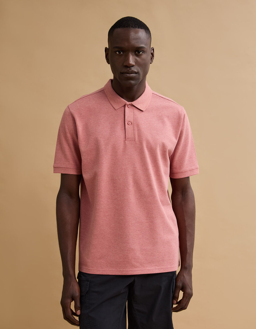 Polo Piquet, Homem, Rosa Claro
