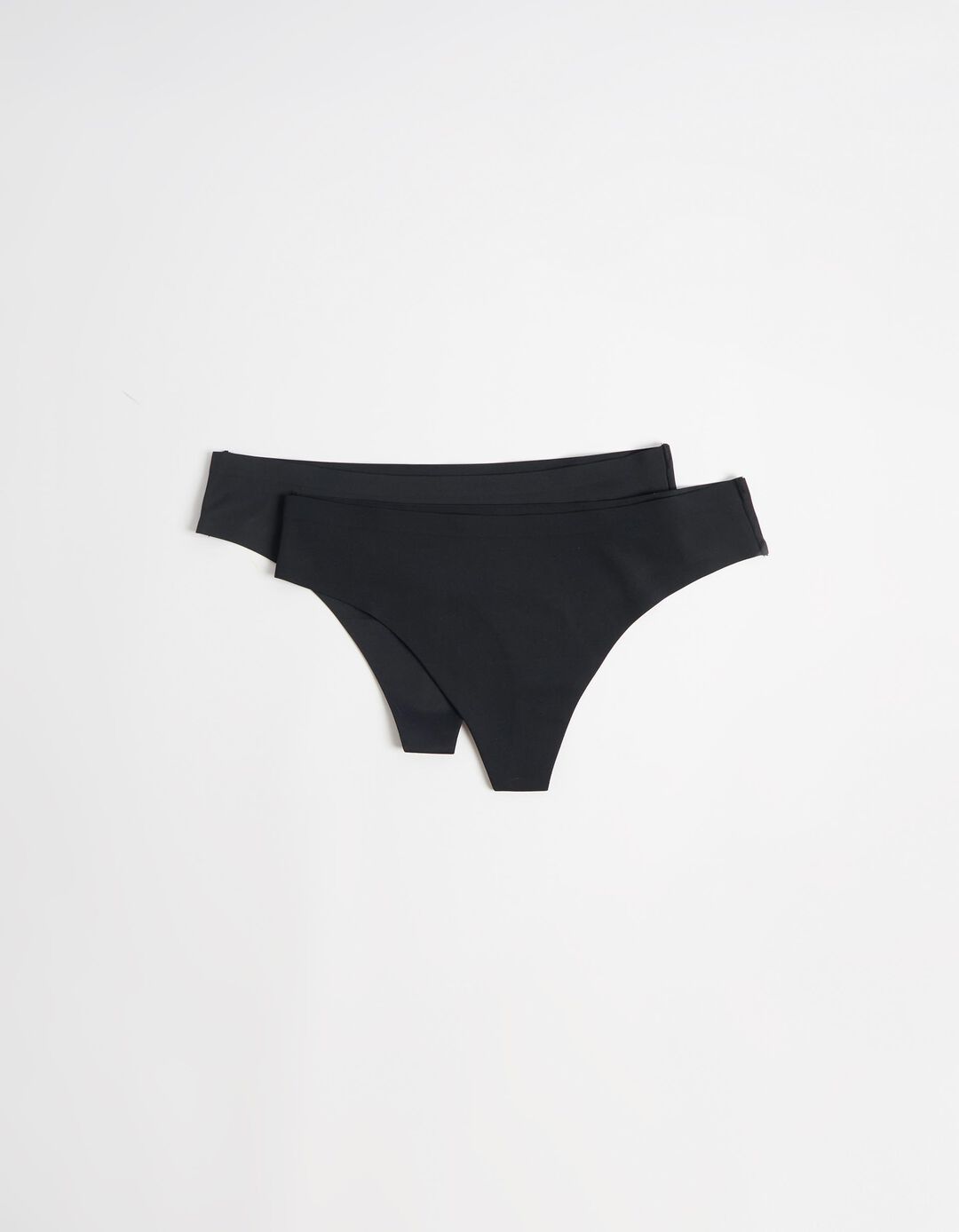 Pack 2 Cuecas Tanga Corte Laser, Mulher, Preto