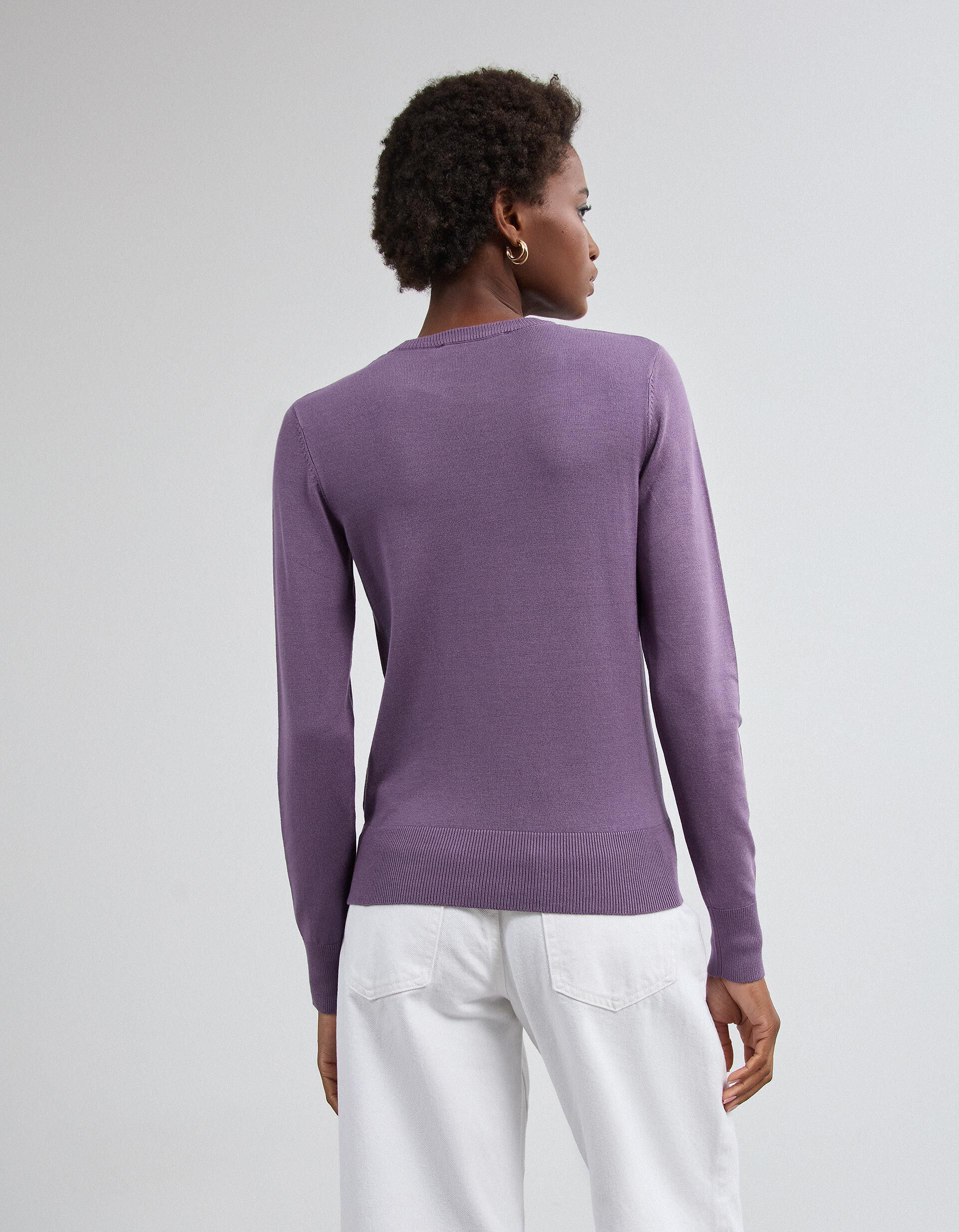 Comprar Online Camisola Tricotada, Mulher, Roxo Claro