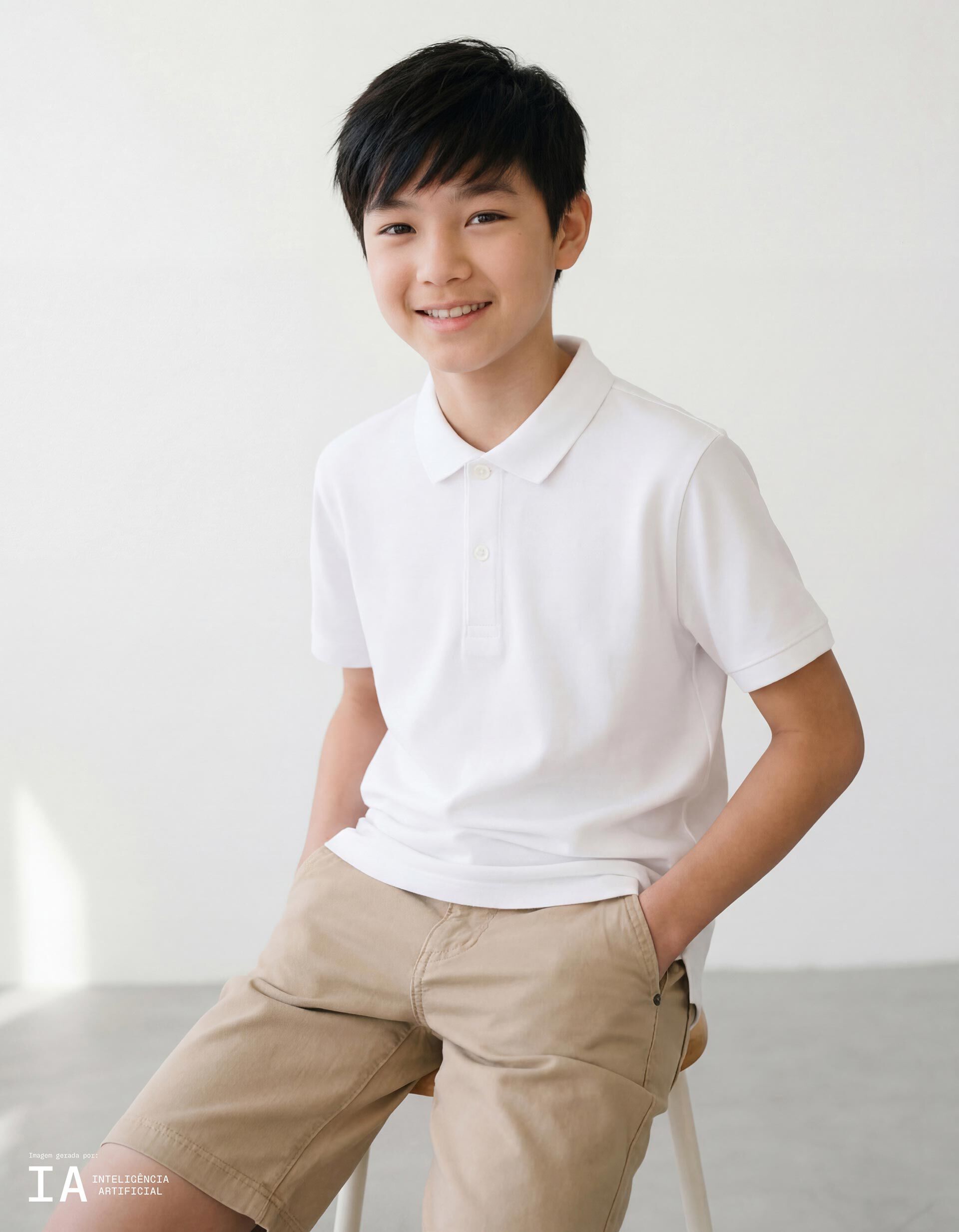 Comprar Online Polo Piquet, Menino, Branco