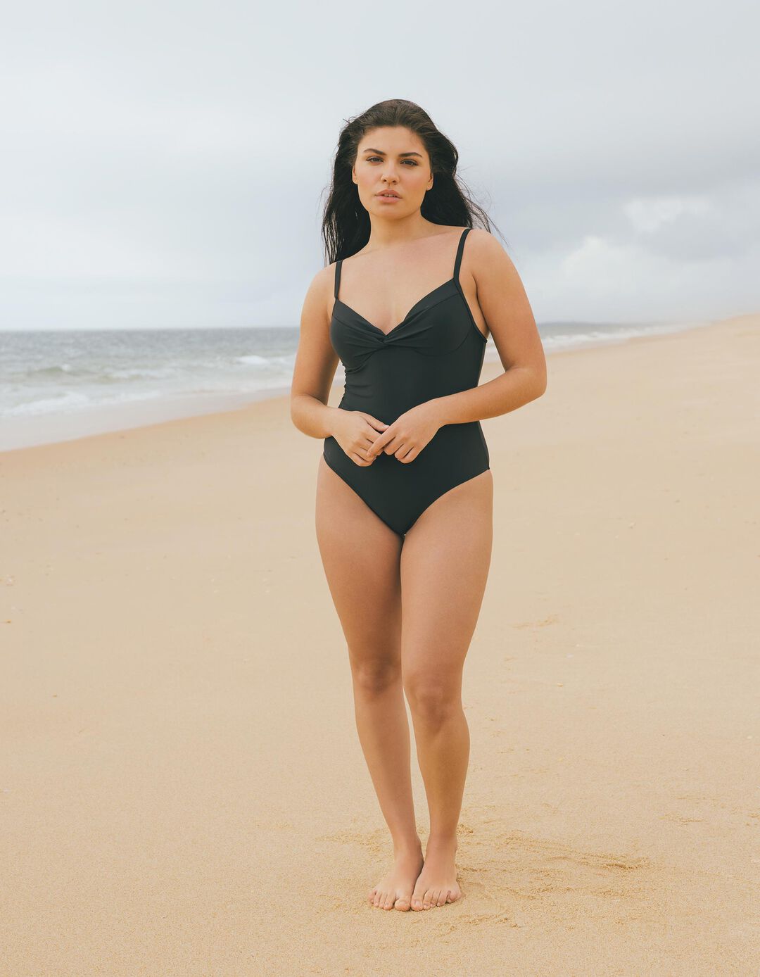 Fato de Banho 'Curves', Mulher, Preto