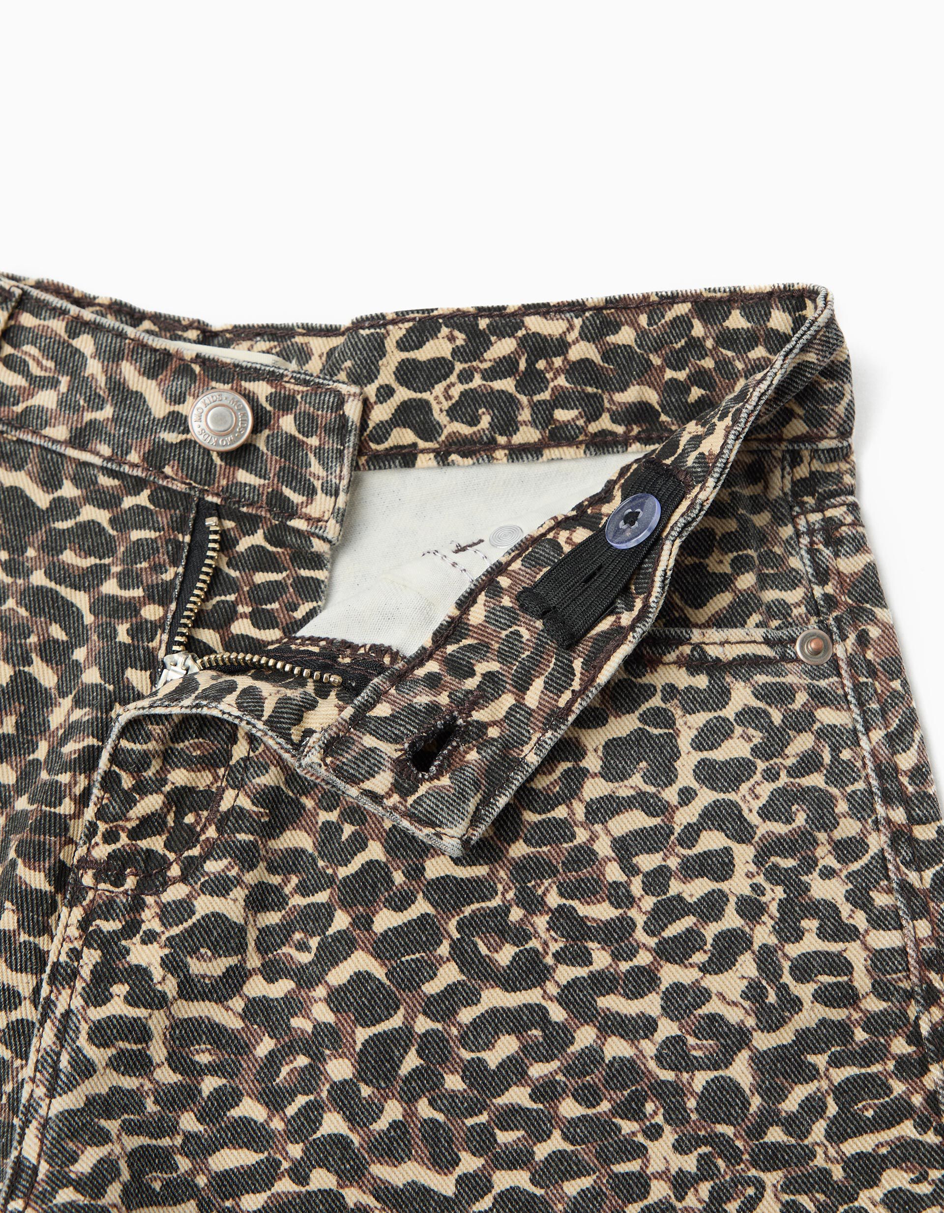Comprar Online Cal&ccedil;&otilde;es Animal Print, Menina, Castanho