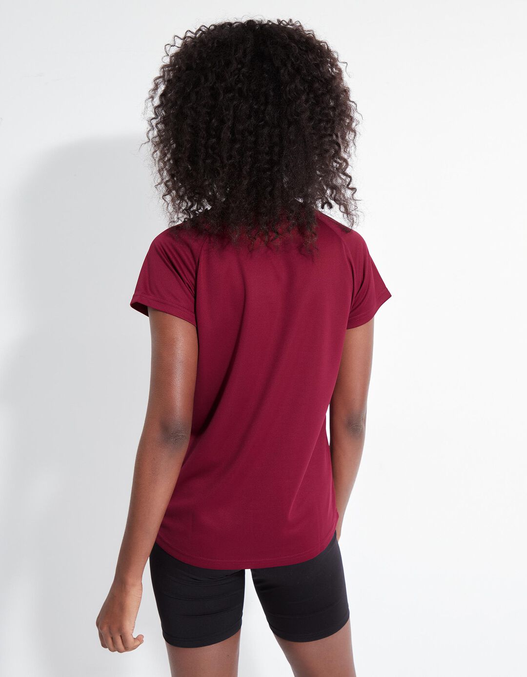T-shirt de Desporto, Mulher, Vermelho Escuro