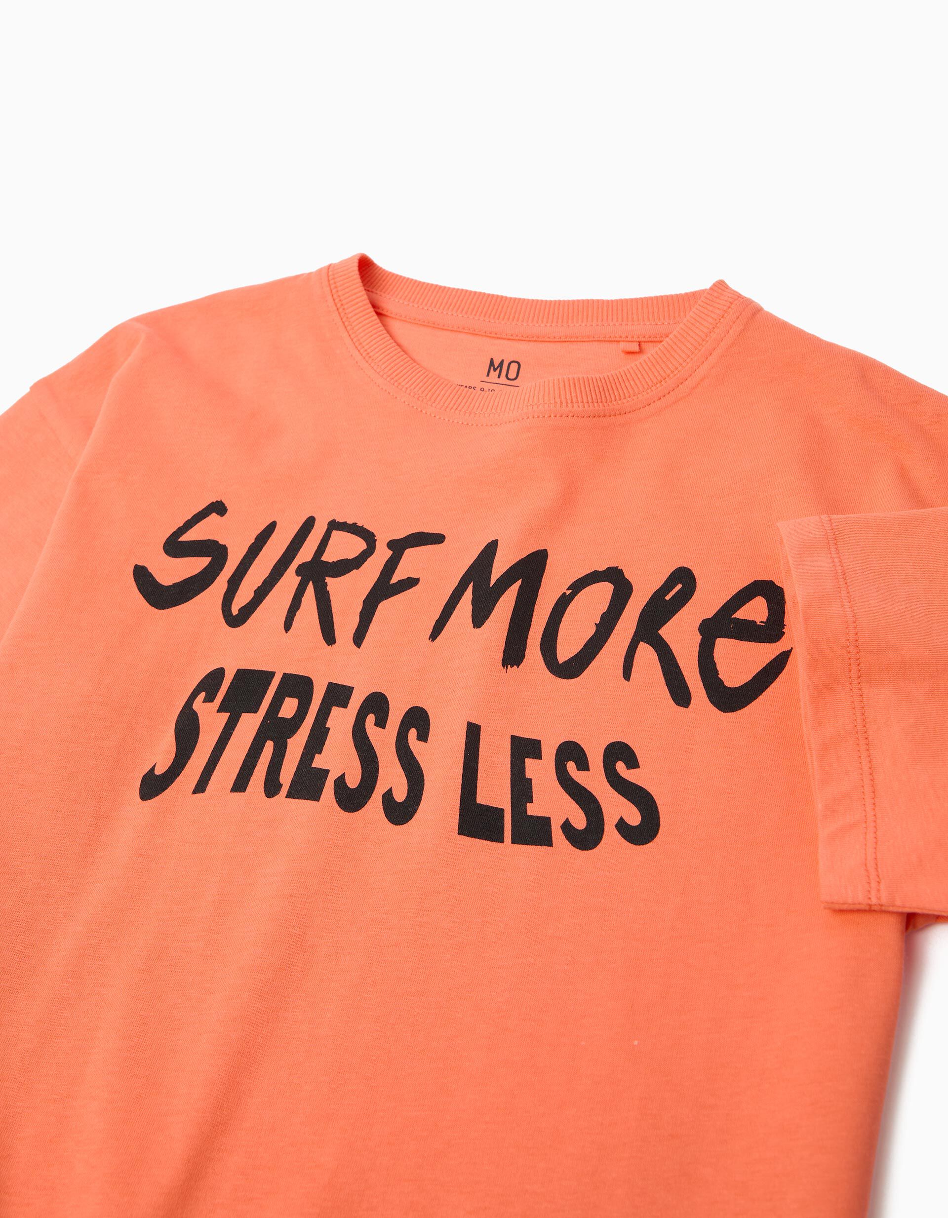 Comprar Online T-shirt Estampada, Menino, Laranja