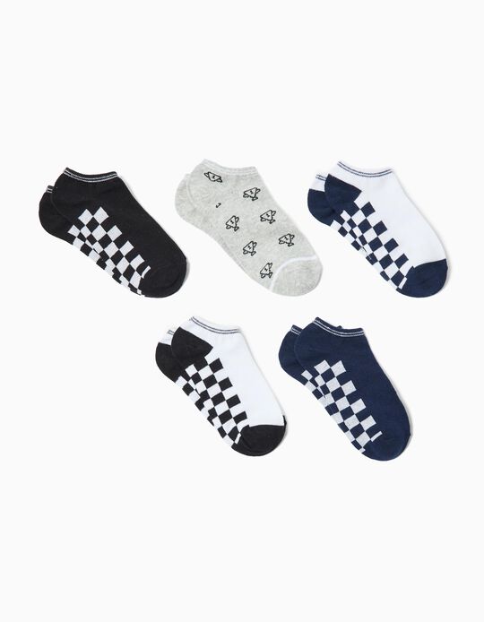 Comprar Online Pack 5 Pares de Meias, Menino, Multicor