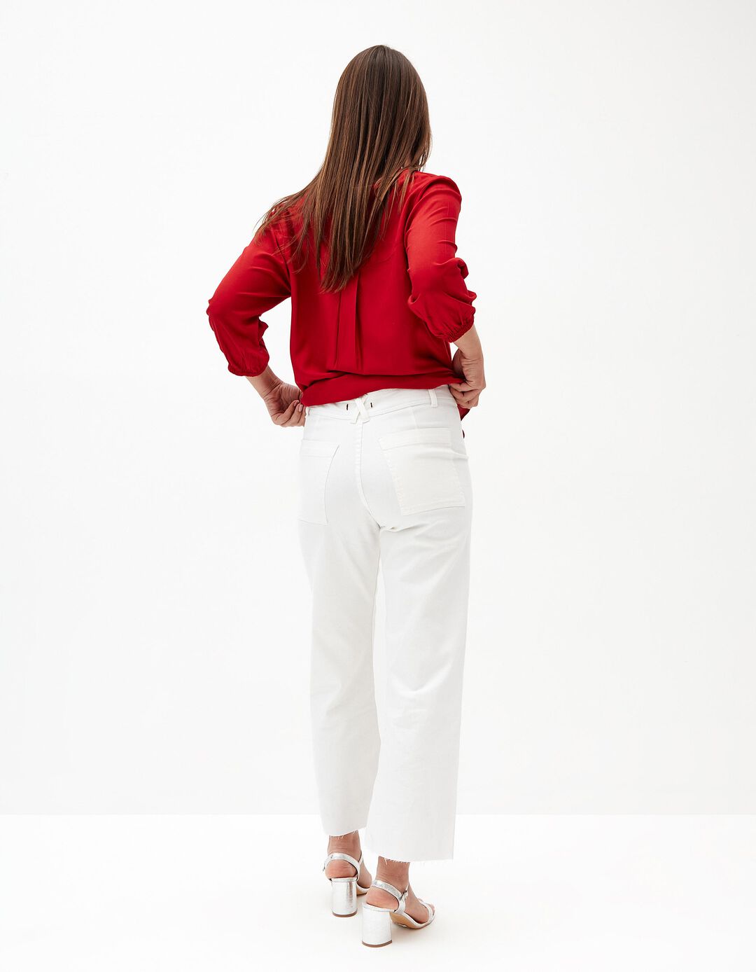 Calças 'Marine', Mulher, Branco