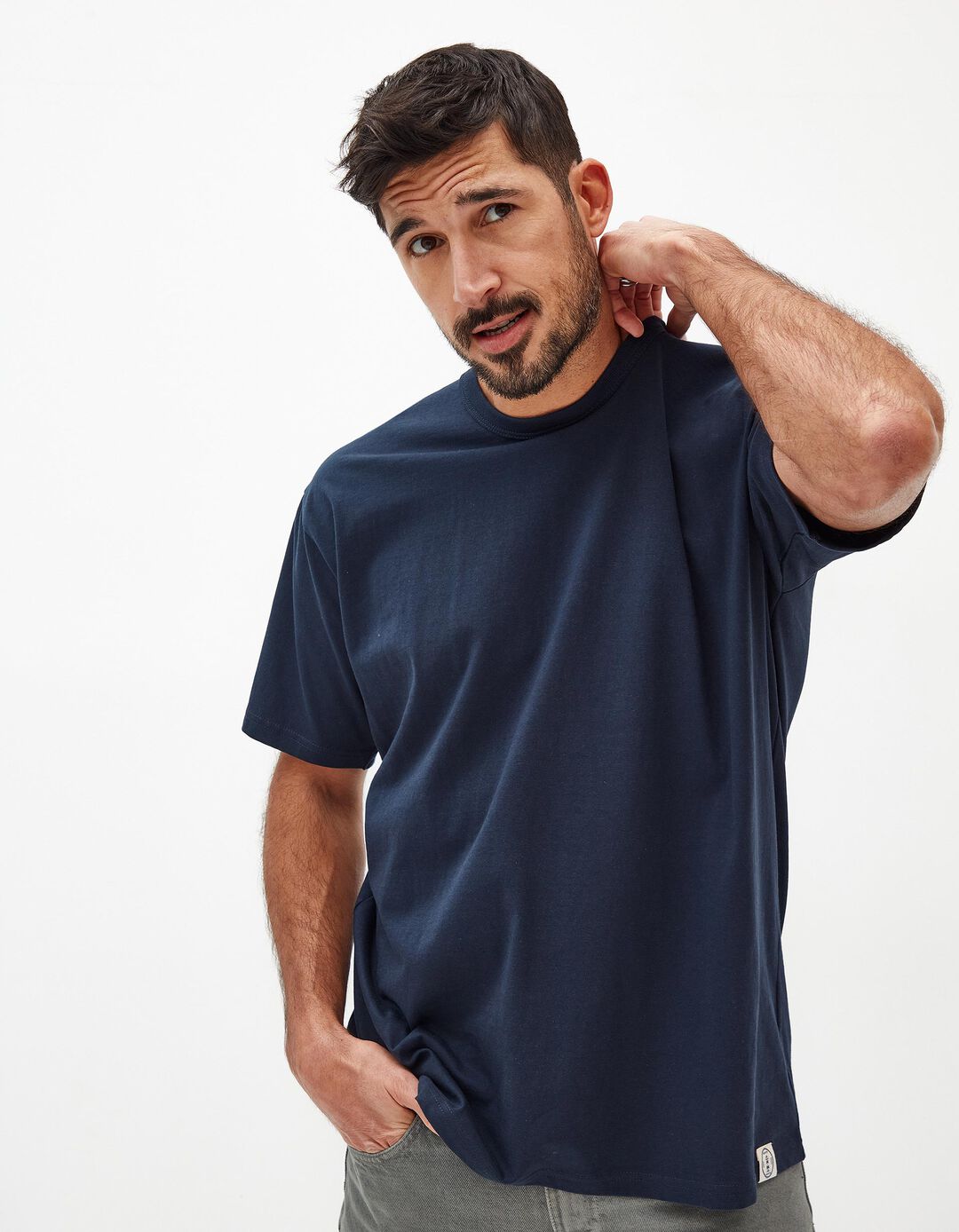 T-shirt, Homem, Azul Escuro