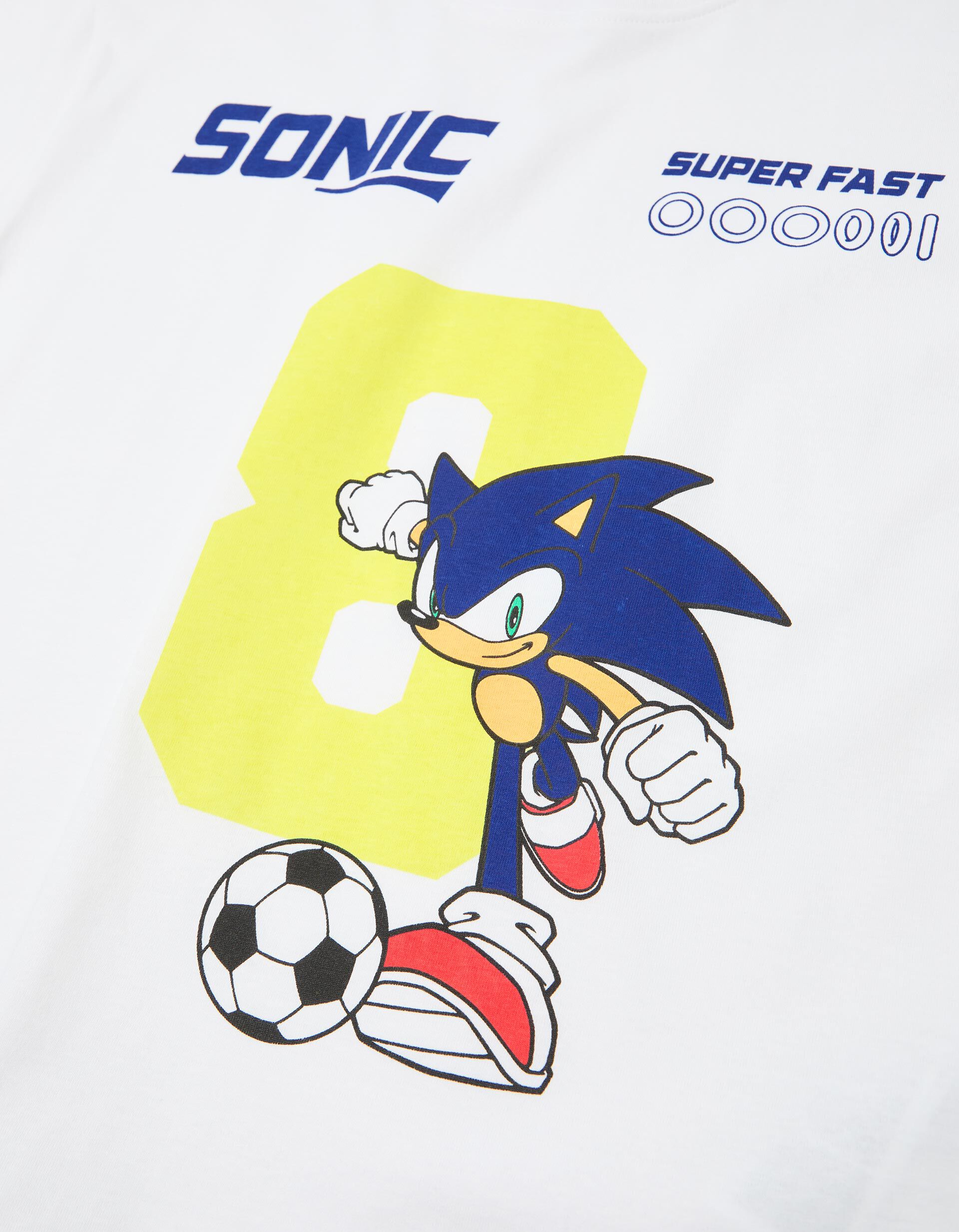 Comprar Online T-shirt 'Sonic', Menino, Branco