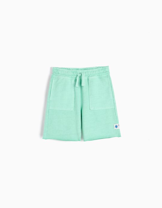 Comprar Online Calções Fleece, Menino, Verde Claro