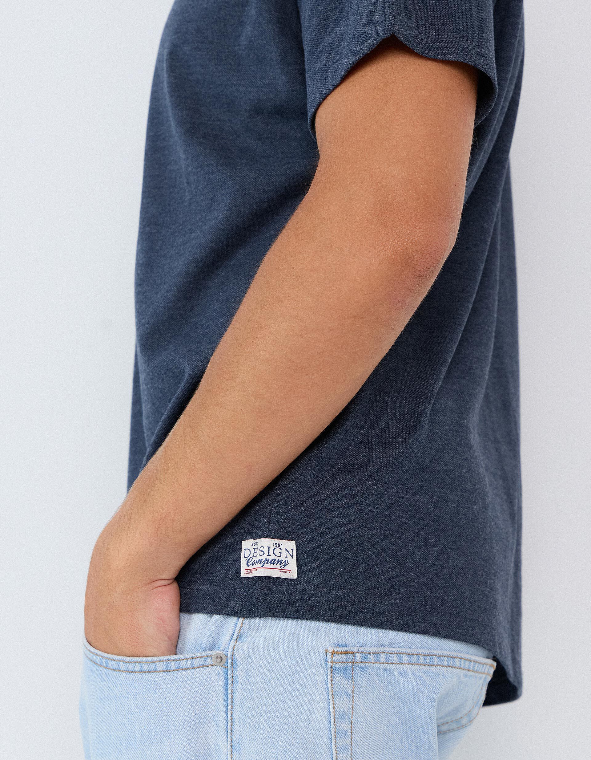 Comprar Online T-shirt Piquet, Homem, Azul Escuro