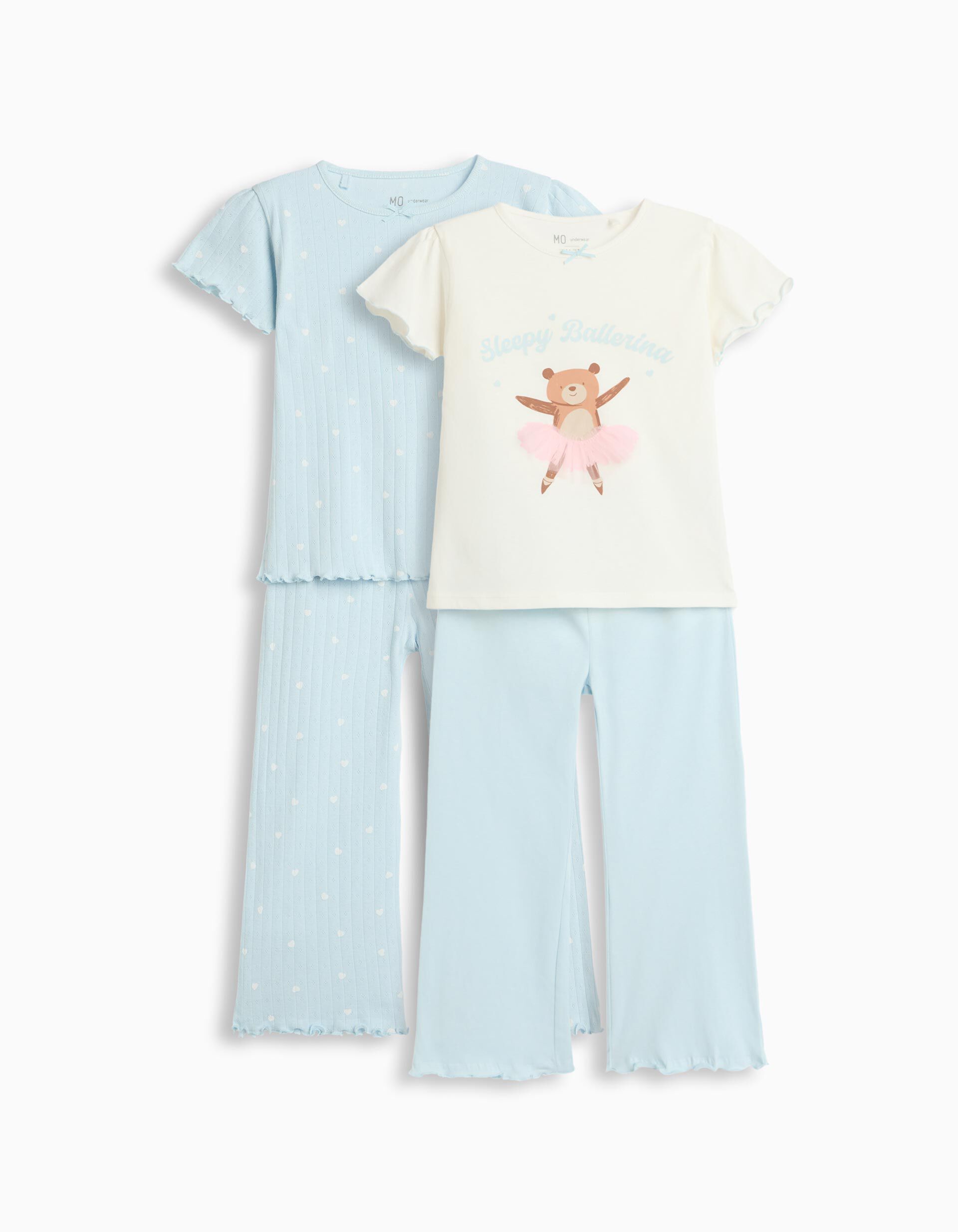 Pack 2 Pijamas Jersey, Menina, Multicolor