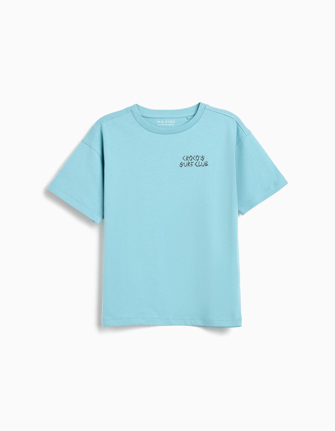 T-shirt Print, Menino, Azul Claro 