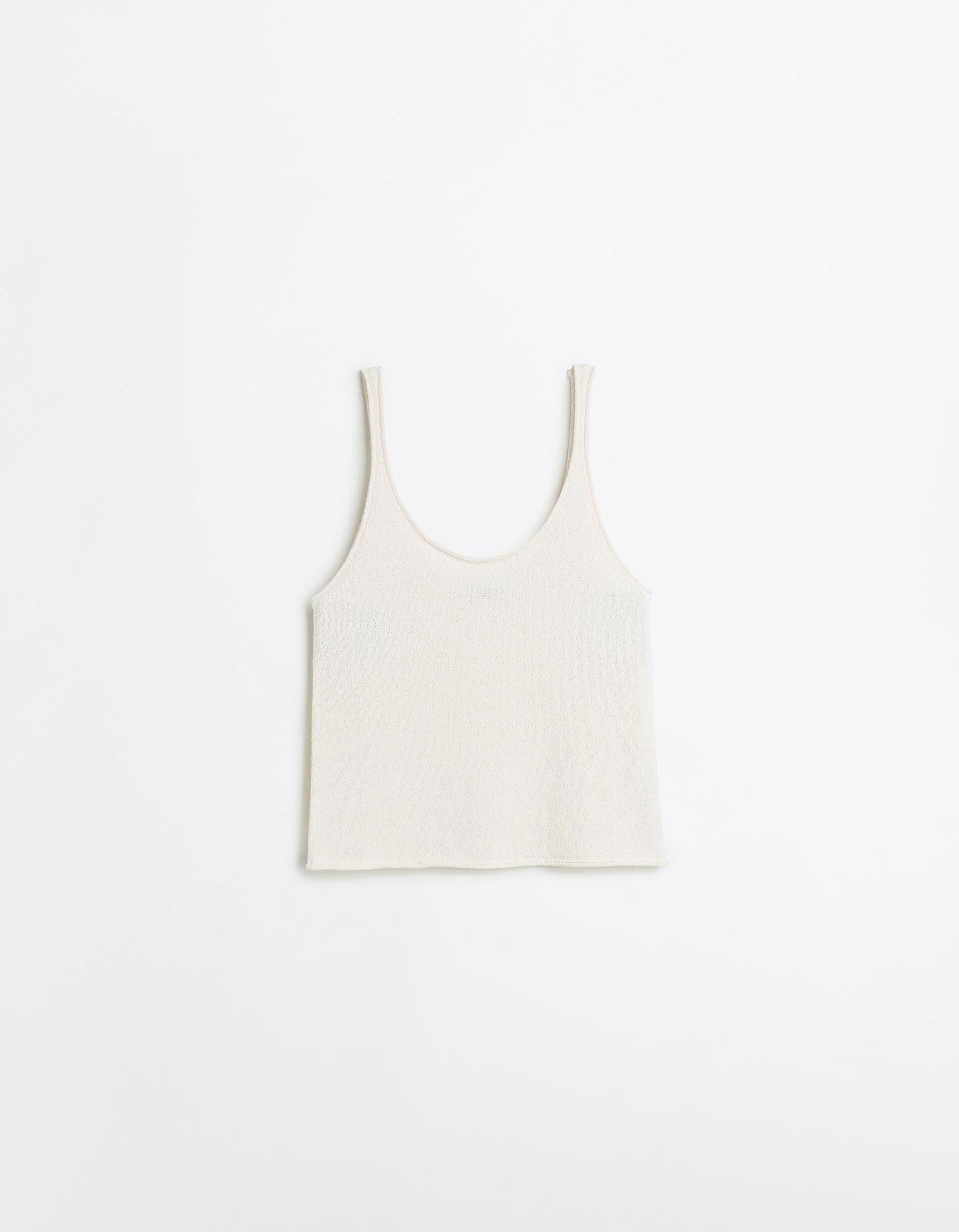 Comprar Online Top de Malha, Mulher, Bege Claro
