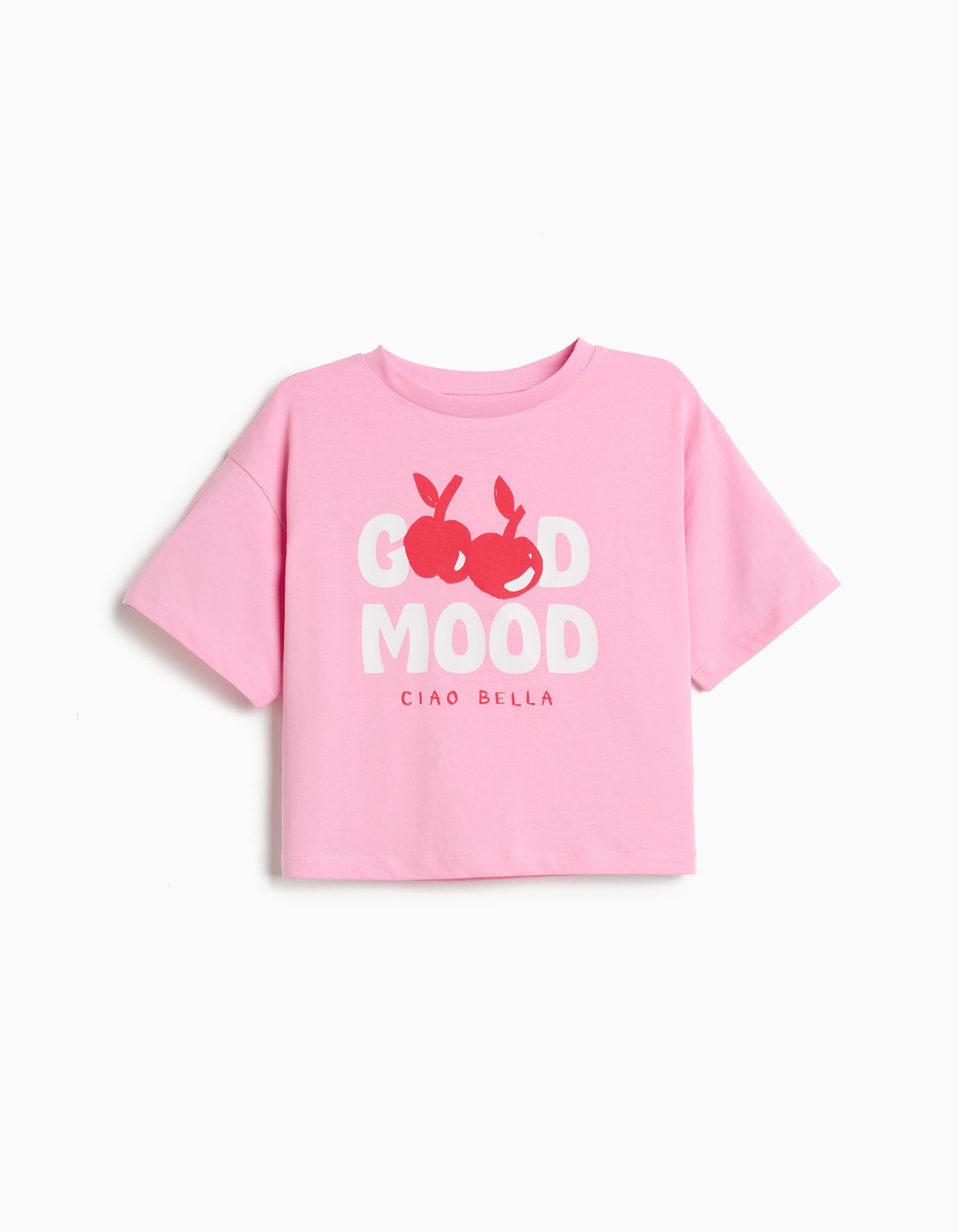 Comprar Online T-shirt Estampada, Menina, Rosa