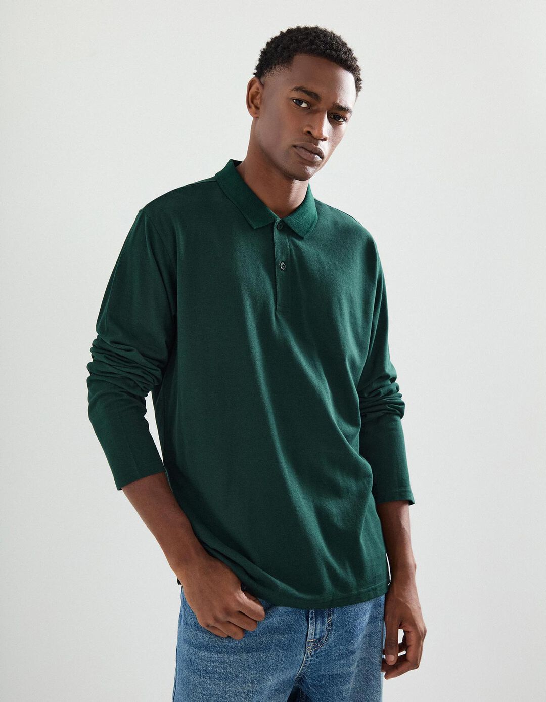 Polo, Homem, Verde