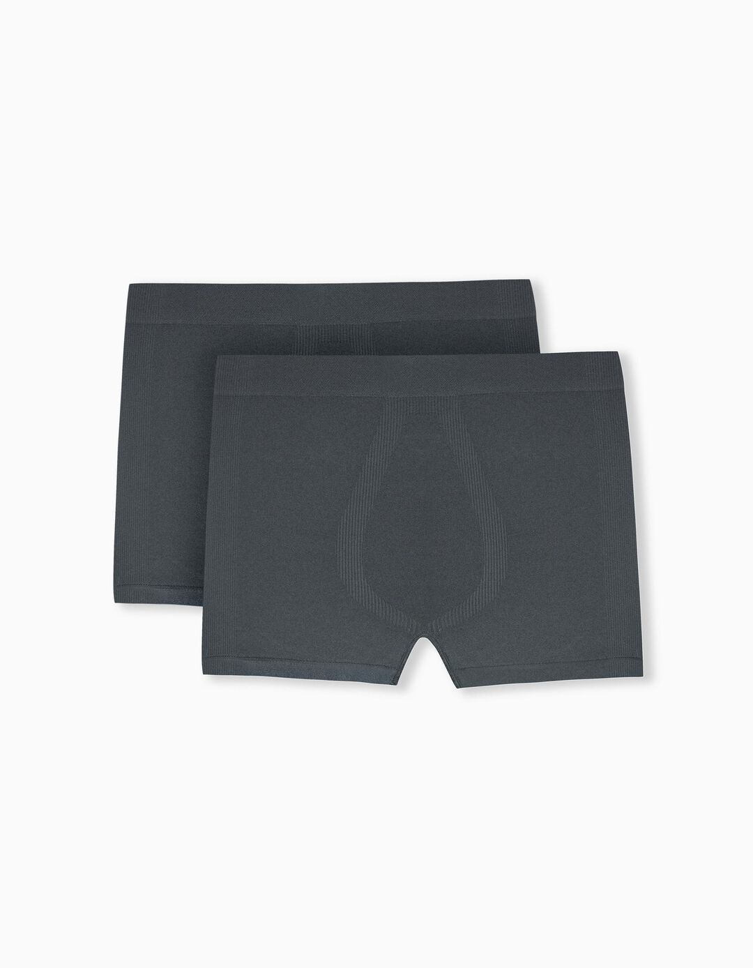 2 Boxers Sem Costuras, Homem, Cinza