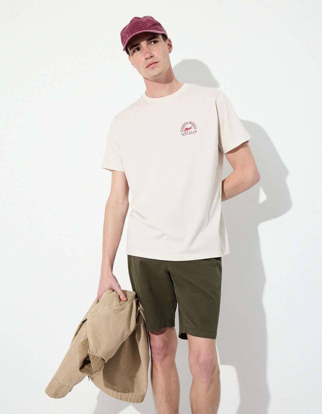 T-shirt, Homem, Cinzento Claro 