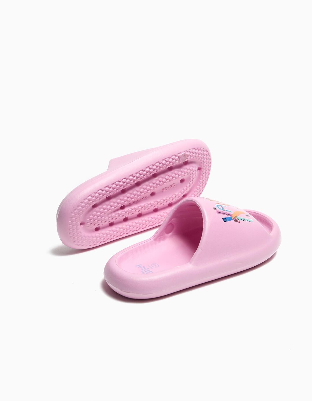 Chinelos de Borracha Plataforma 'Lilo e Stitch', Menina, Roxo Claro 