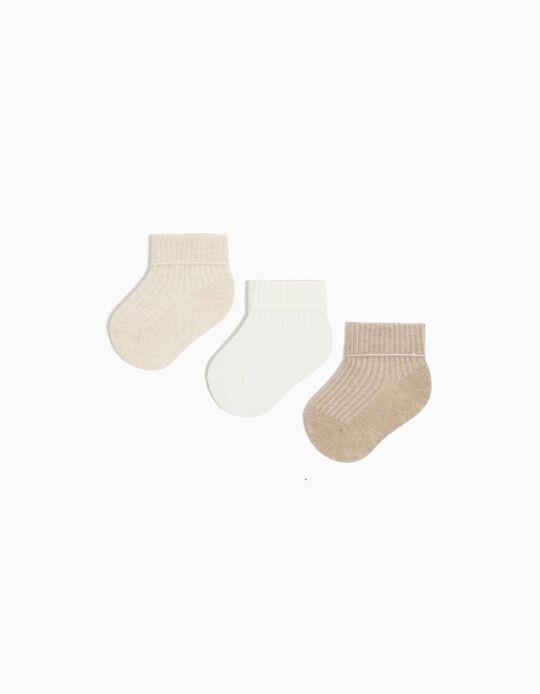 Comprar Online Pack 3 Pares de Meias Dobra, Bebé, Multicor