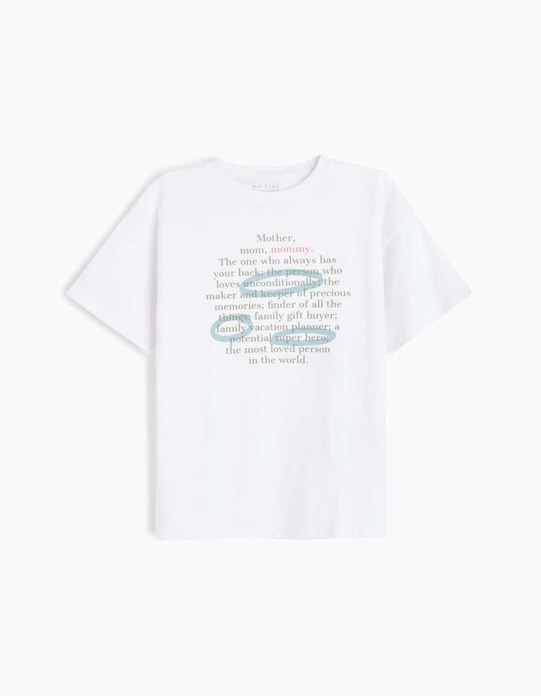 T-shirt 'Dia da Mãe', Menino, Branco