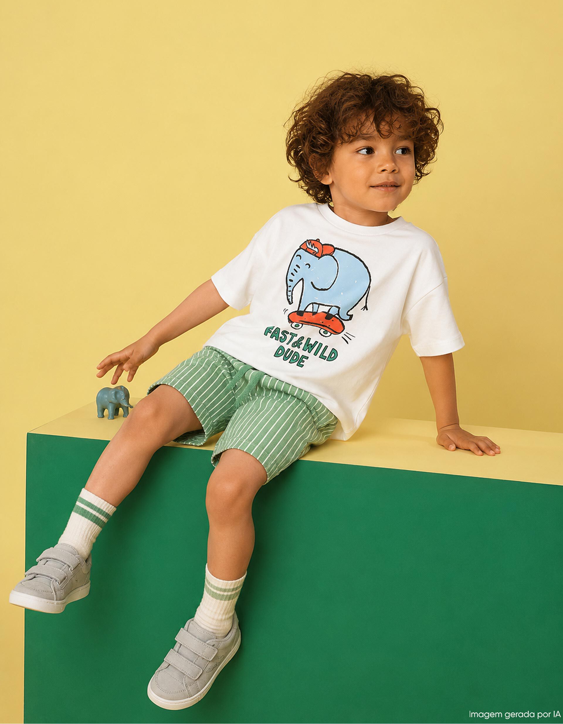 Comprar Online Conjunto T-shirt e Cal&ccedil;&otilde;es, Menino, Verde Escuro