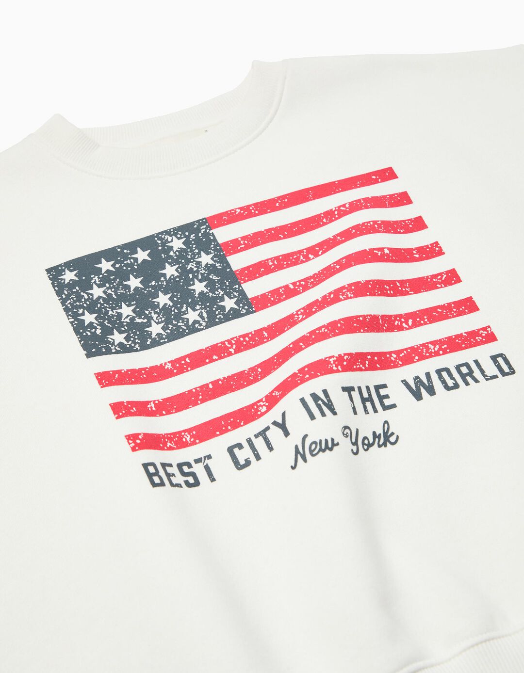 Sweatshirt de Felpa, Menina, Branco