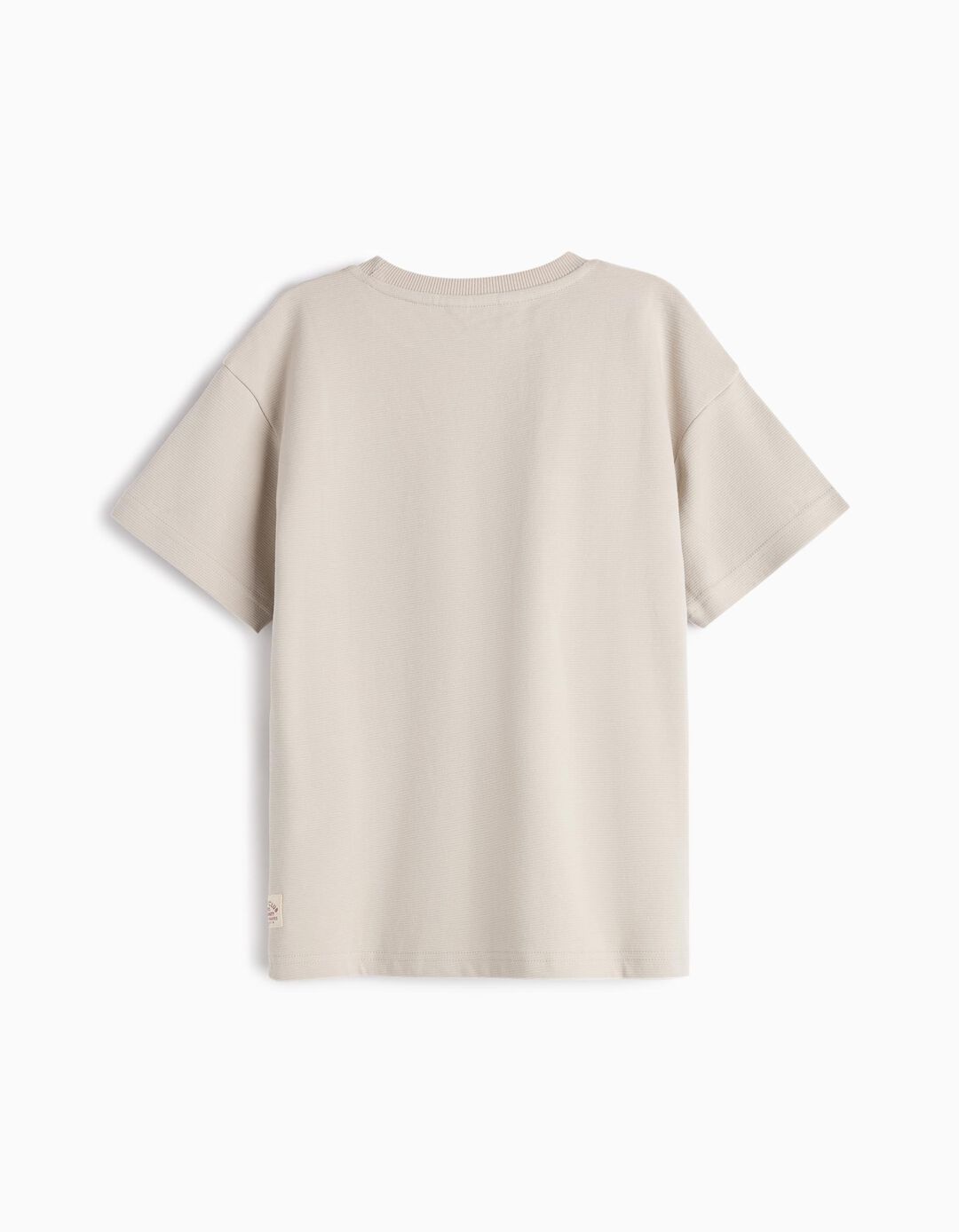 T-shirt com Bolso, Menino, Cinzento Claro 