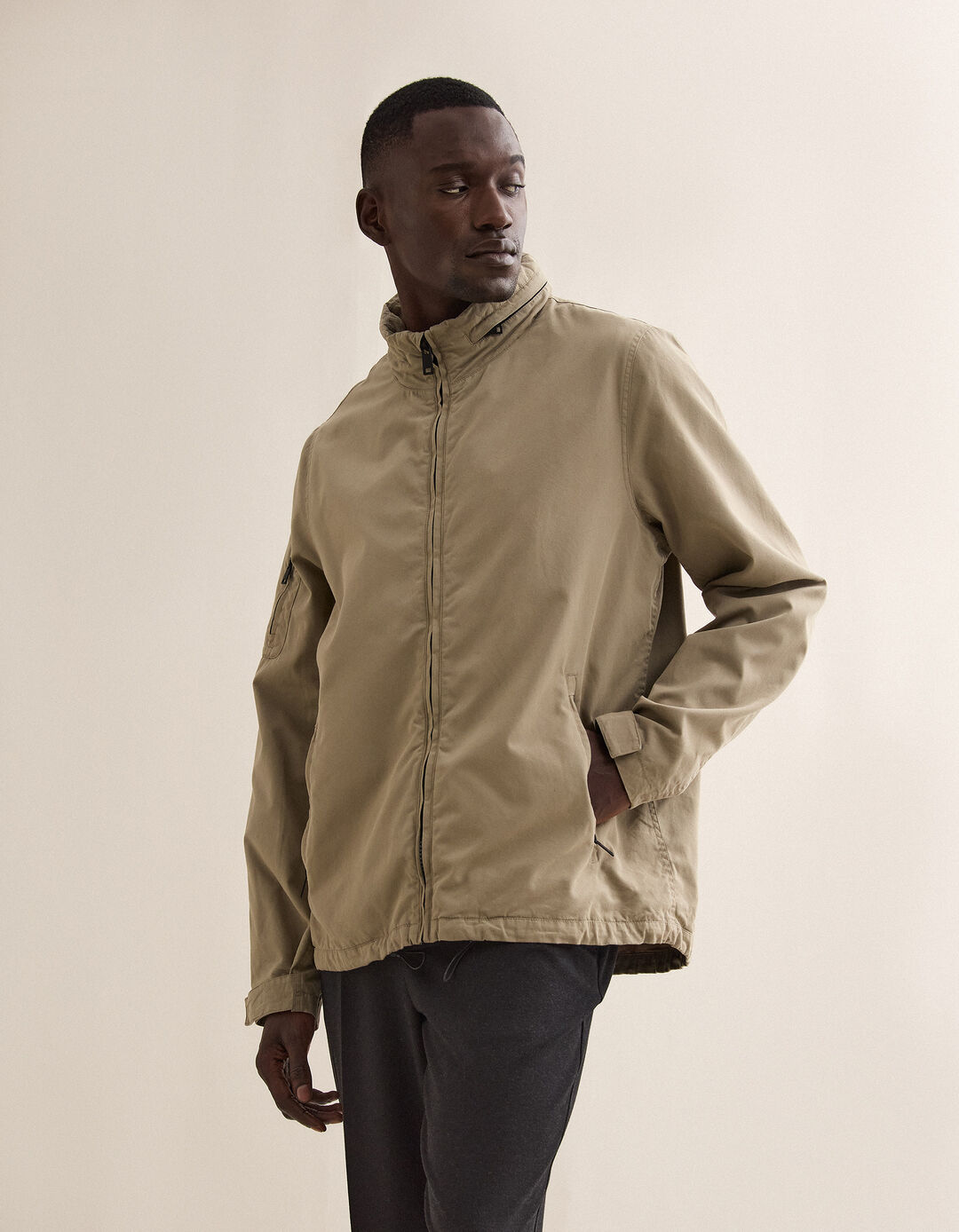 Casaco, Homem, Bege Escuro